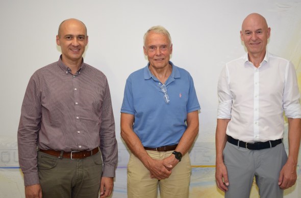 Chefarzt doctor-medic Serban, Prof. Padberg, Geschäftsführer Hr. Leipert