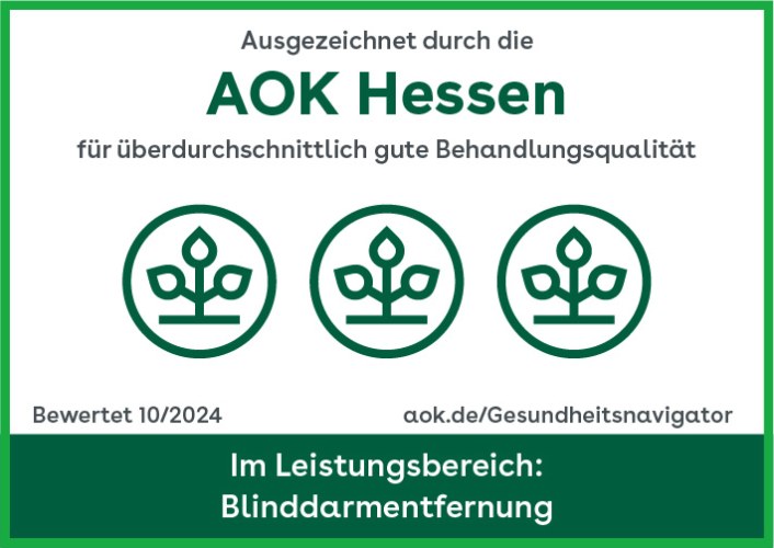 2024 AOK Zertifikat _Blinddarmentfernung