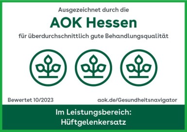 Zertifikat AOK Hüftgelenkersatz_10 2023