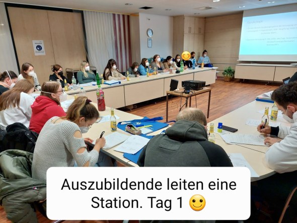 Auszubildende leiten eine Station - Tag 1