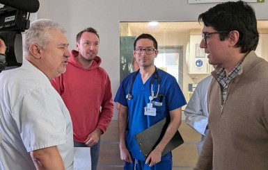 Pilotprojekt gegen Ärztemangel - Während des Drehs