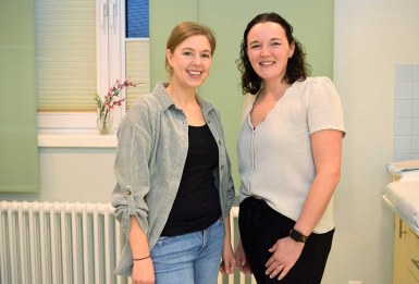 Franziska Kupfer und Hannah Behm freuen sich auf die neue Hebammensprechstunde