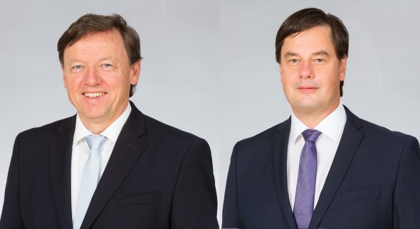 Chefärzte Dr. P. Gilbert und Dr. T. Brückner, St. Josefs Krankenhaus Balserische Stiftung. CR: Jokba