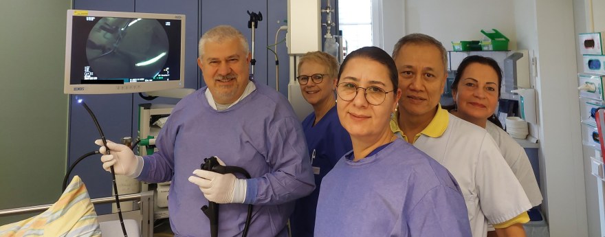 Das Endoskopie-Team in Haus 2