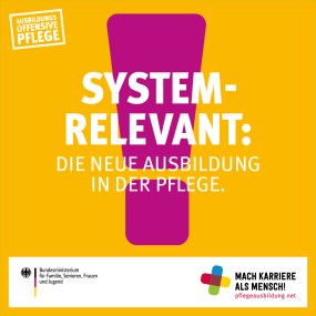 Pflegekampagne Mach Karriere als Mensch - Datei Systemrelevant