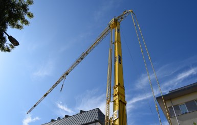 2019-09-04 Kraneinsatz - Kran ganz