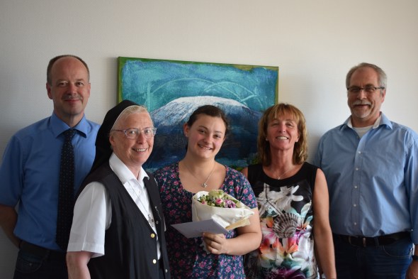 Herr Uloth, Sr. Theresa Brütting, Frau Enns, Frau Maikranz und Herr Luppold Copyright: Jokba